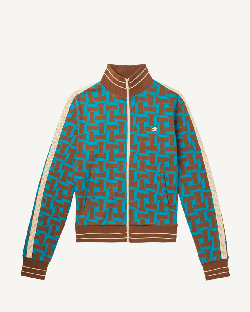 Unisex 'Symphony' Jacquard Organic Cotton Track Jacket