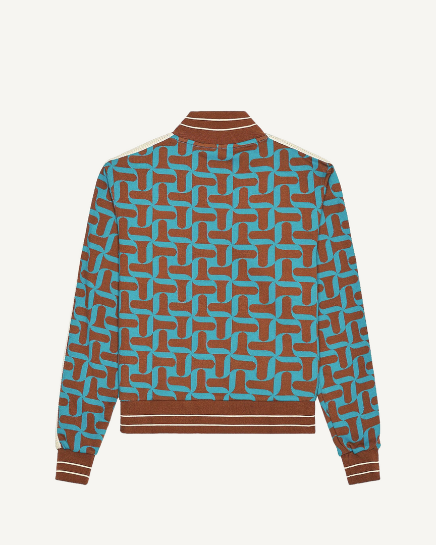 Unisex 'Symphony' Jacquard Organic Cotton Track Jacket