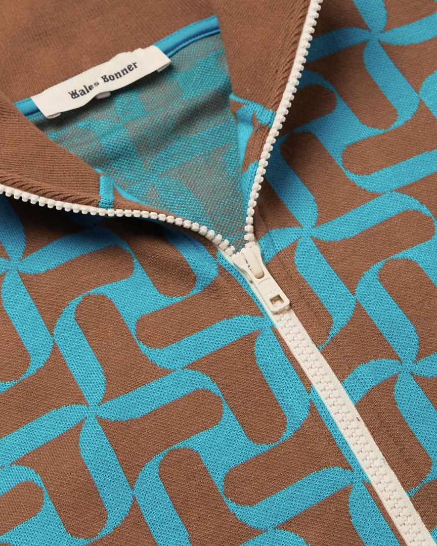 Unisex 'Symphony' Jacquard Organic Cotton Track Jacket