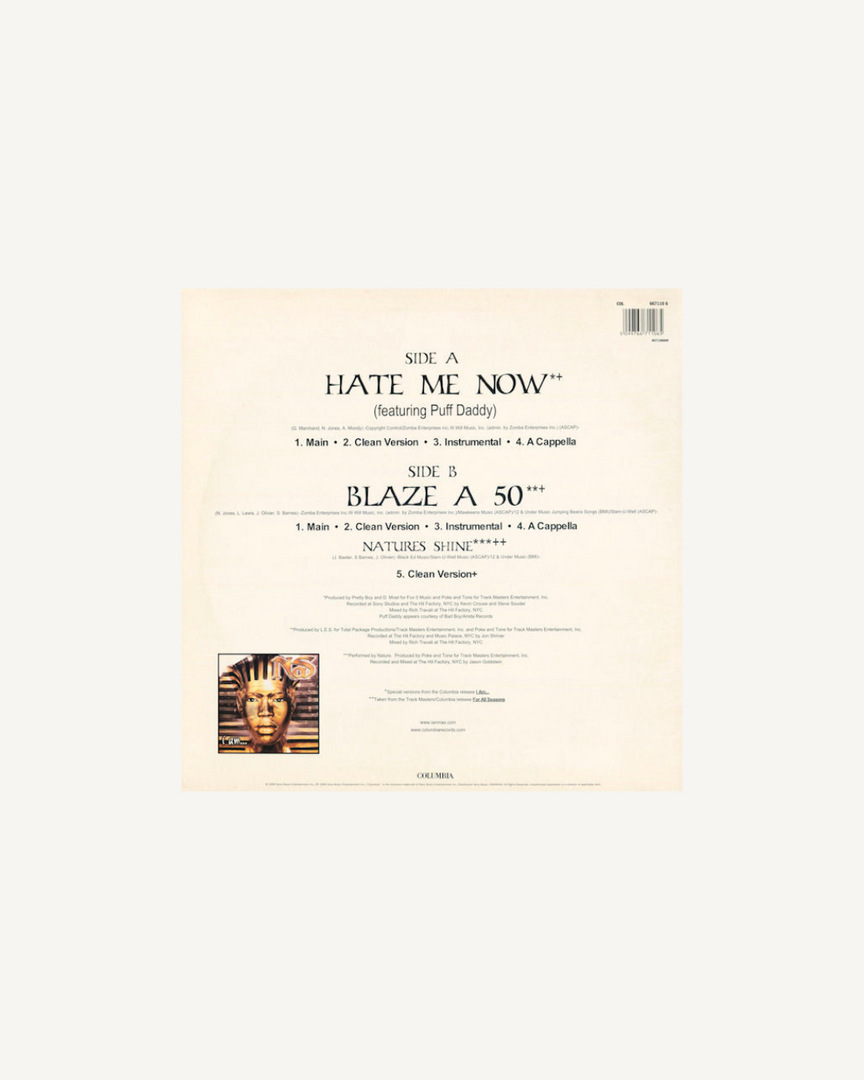 Nas – Hate Me Now / Blaze A 50 (12” Single), US 1999