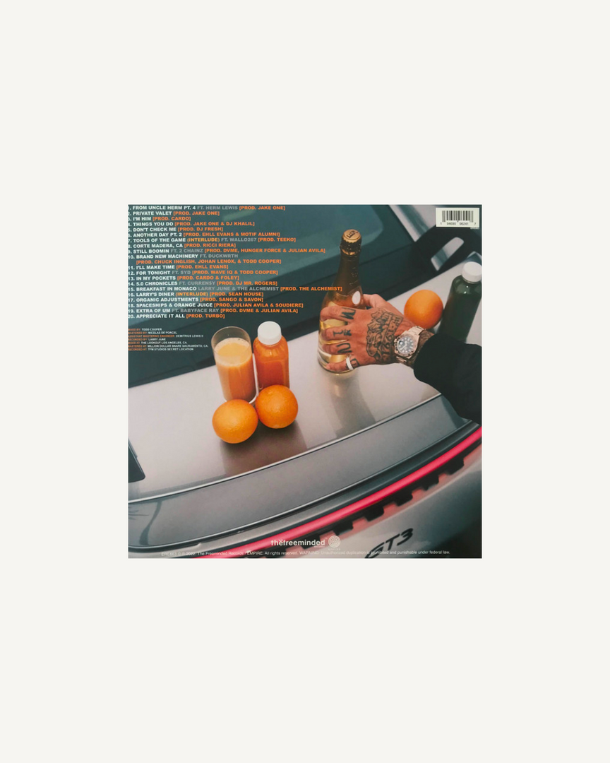 Larry June – Spaceships On The Blade LP, (Limited Edition Orange And Cream Quad Vinyl), US 2023