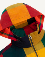 Load image into Gallery viewer, Water Repellent Plaid Anorak Jacket w/ Packable Hood