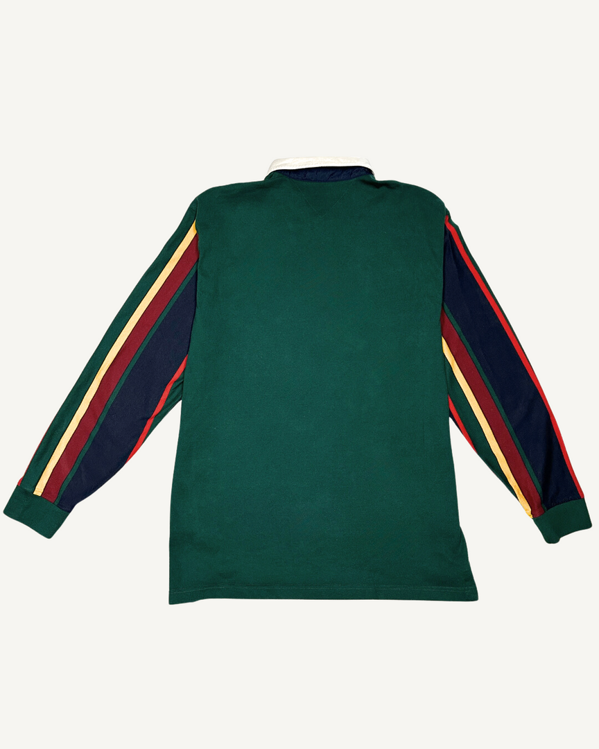 Vintage Tommy Hilfiger Stripe Sleeve Rugby Shirt