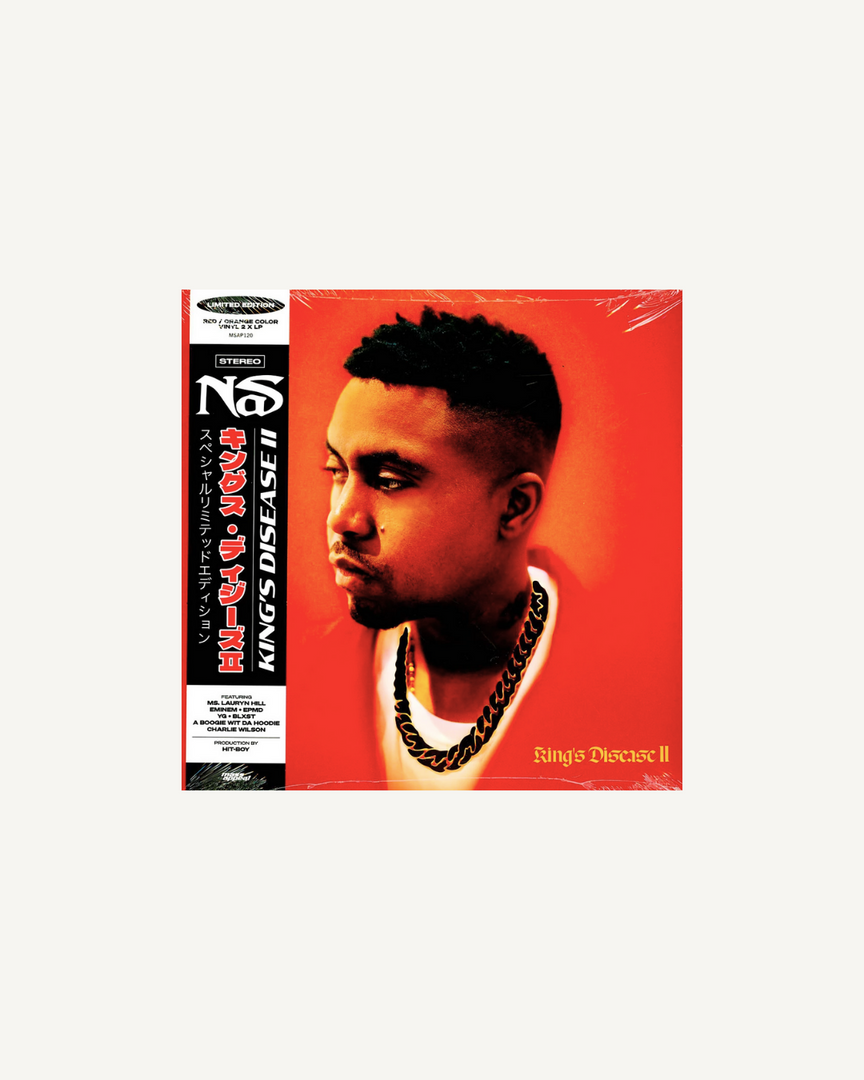 Nas x Hit Boy– King's Disease II LP, (Limited Edition Red / Orange Vinyl) w/ OBI Strip