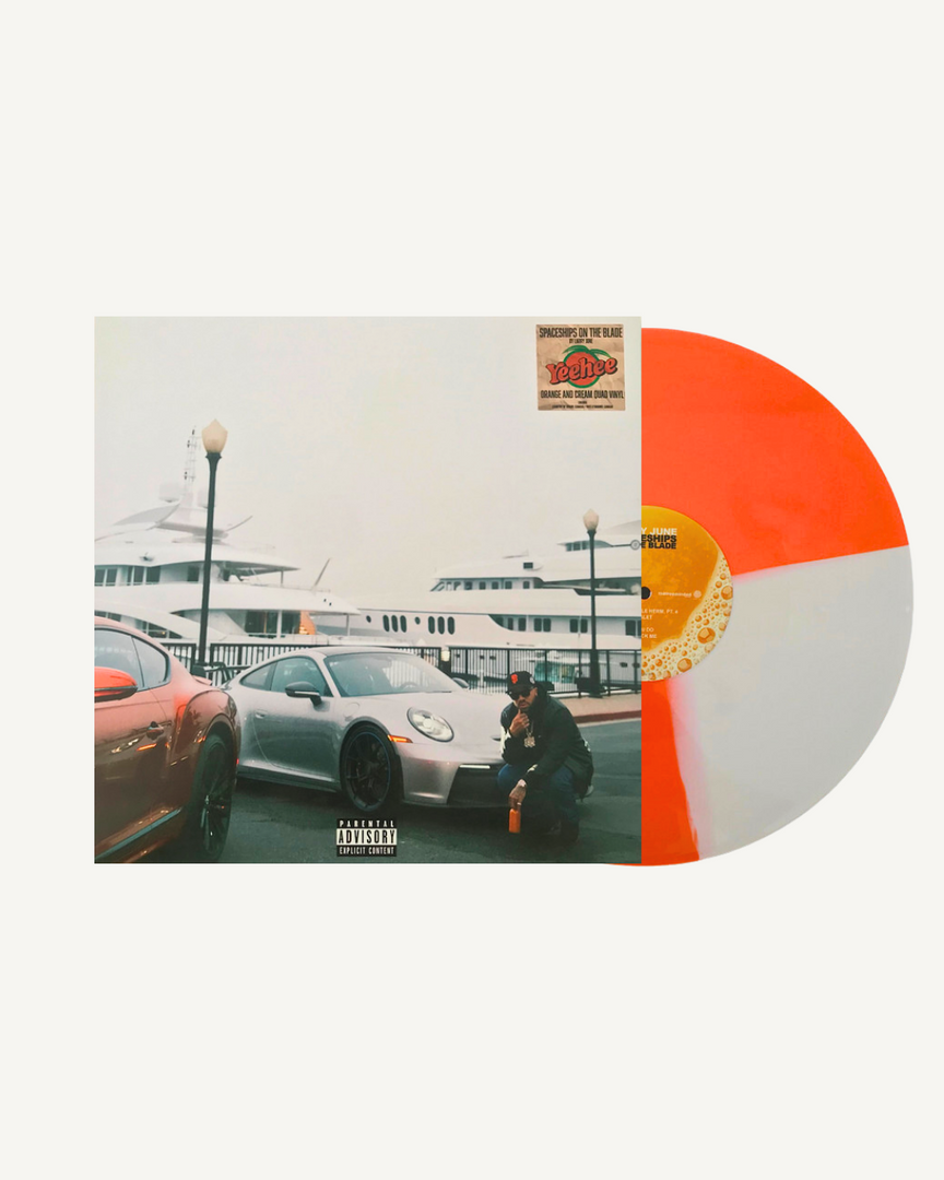 Larry June – Spaceships On The Blade LP, (Limited Edition Orange And Cream Quad Vinyl), US 2023