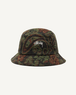 Load image into Gallery viewer, Fuzzy Psychedelic Pattern Bucket Hat
