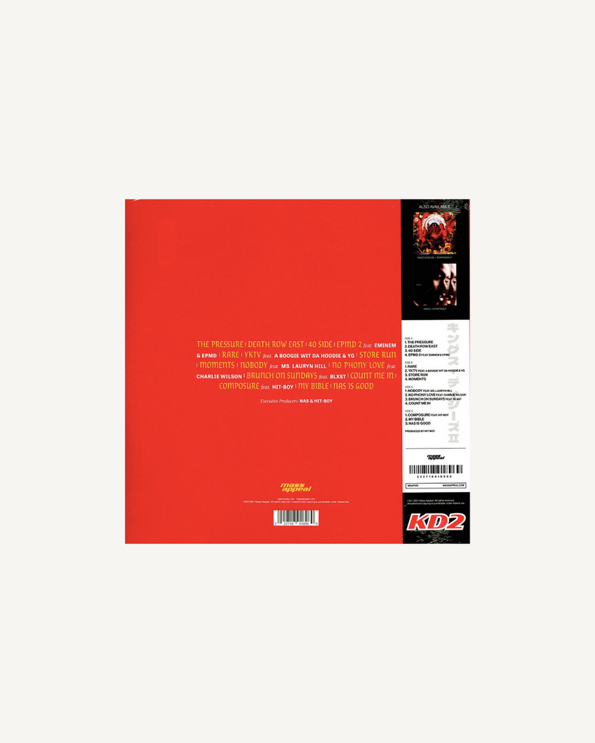 Nas x Hit Boy– King's Disease II LP, (Limited Edition Red / Orange Vinyl) w/ OBI Strip
