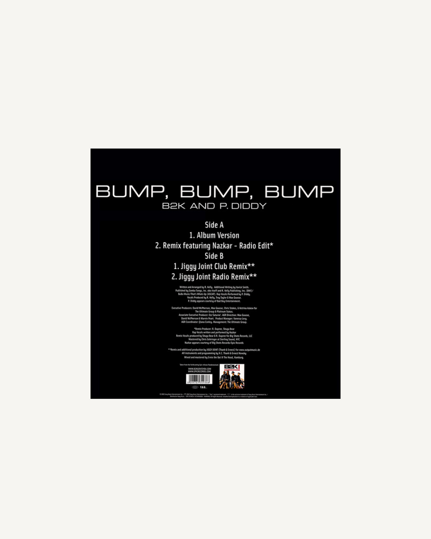 B2K – Bump, Bump, Bump (12" Single) EU 2003