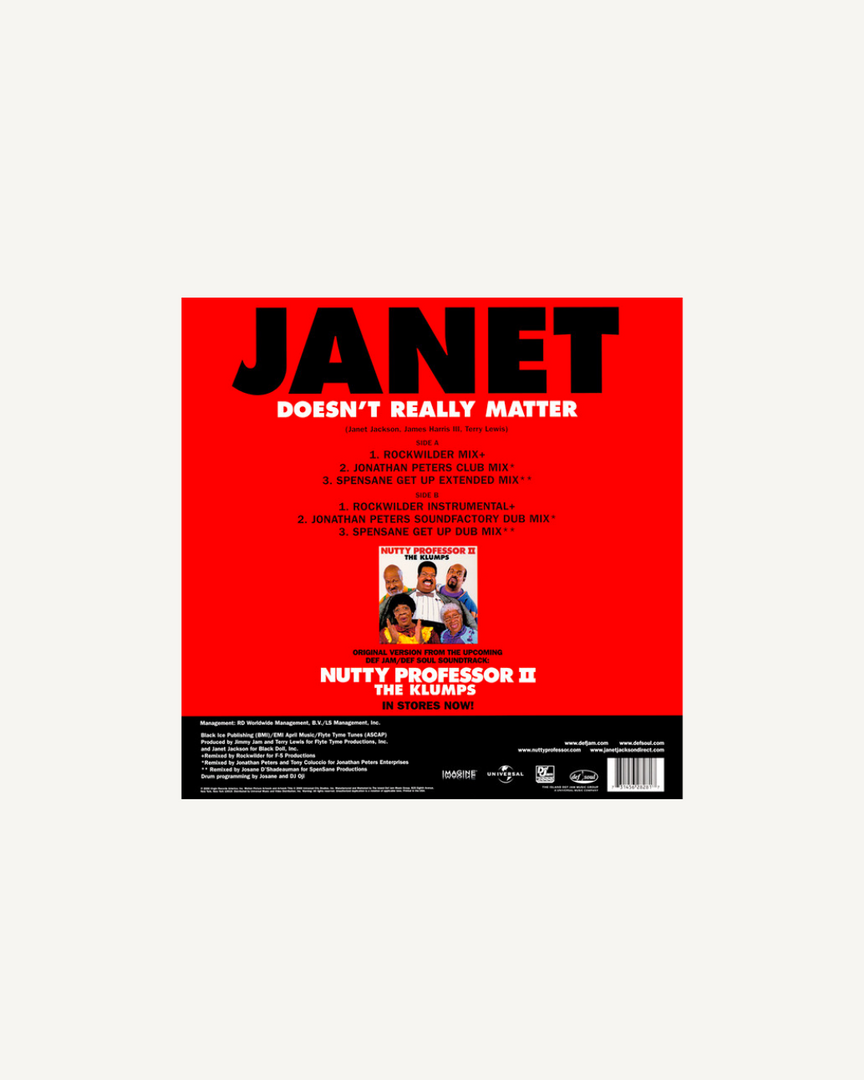 Janet Jackson – Doesn't Really Matter (12" Single) EU 2000